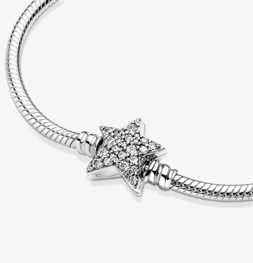 Pulseira Pandora Moments Malha Snake Estrela